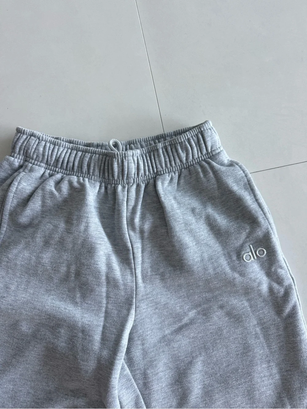 ALO Yoga Kids Light Gray Jogger Sweatpants